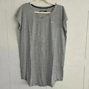 LAUREN Ralph Lauren Blue White Striped Sleeveless Round Neck Tunic NWOT Size XL